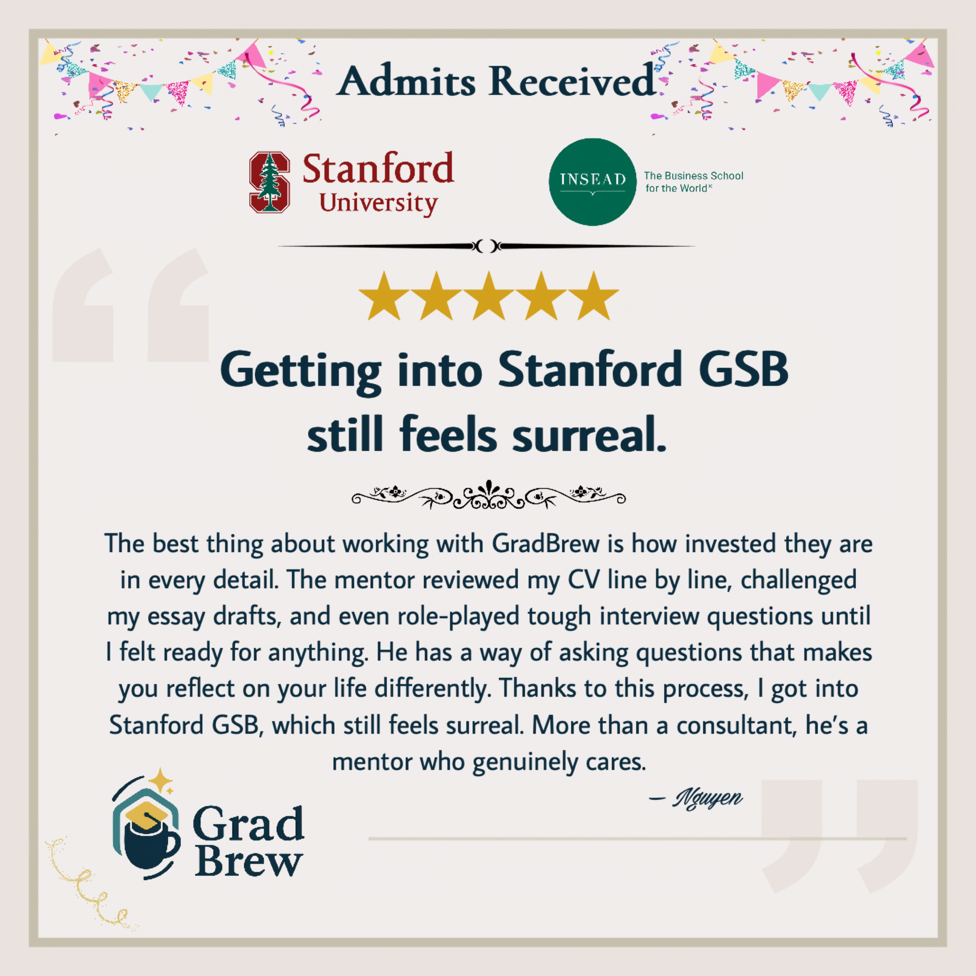 GradBrew student review 1